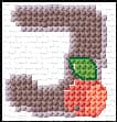 J free cross-stitch pattern
