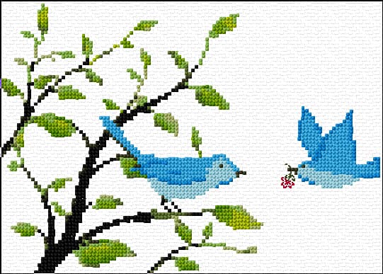 Wedding free cross-stitch pattern