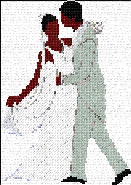 Wedding free cross-stitch pattern