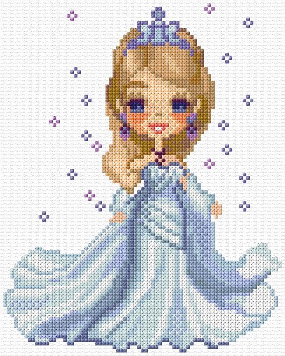 Bride free cross-stitch pattern