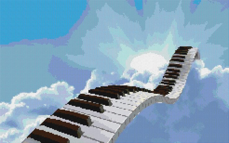 Music free cross-stitch pattern