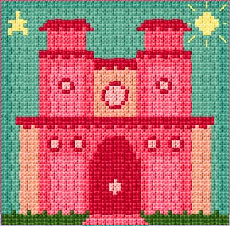 Fairy Castle free cross-stitch pattern