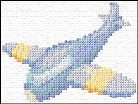 Airplane free cross-stitch pattern
