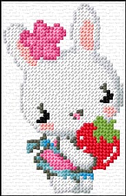 Bunny free cross-stitch pattern