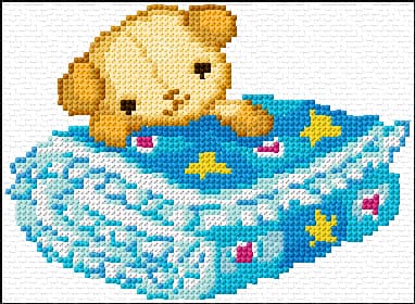 Good Night free cross-stitch pattern