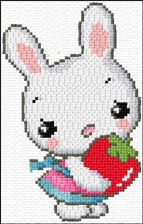 Bunny free cross-stitch pattern