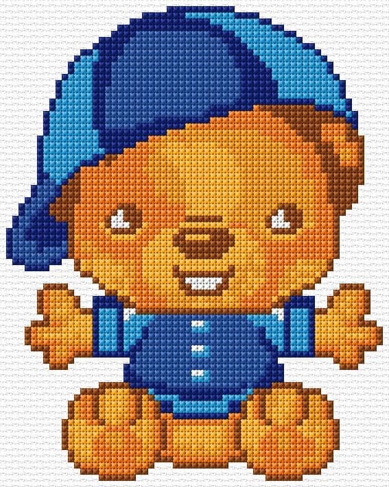 Taddy free cross-stitch pattern