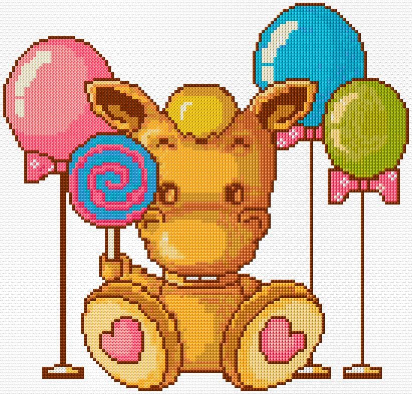Happy Birthday free cross-stitch pattern