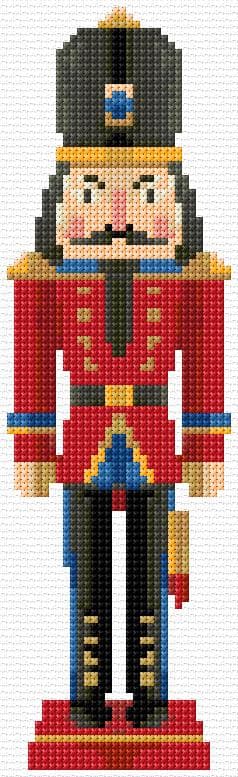 Nutcracker free cross-stitch pattern