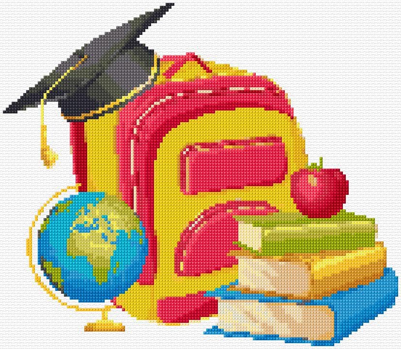 School free cross-stitch pattern