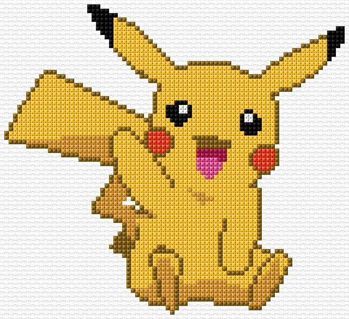 Pokemon free cross-stitch pattern