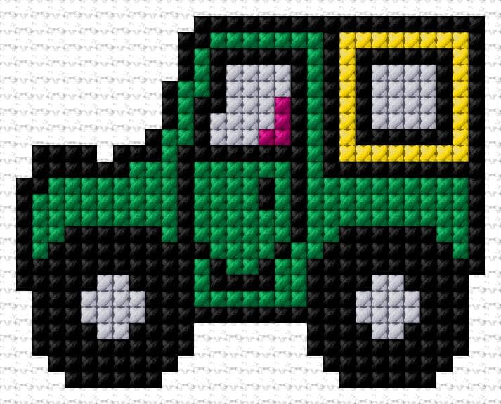 Jeep free cross-stitch pattern