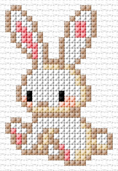 Bunny free cross-stitch pattern