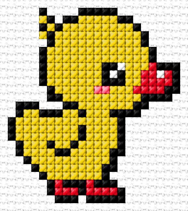 Duckling free cross-stitch pattern