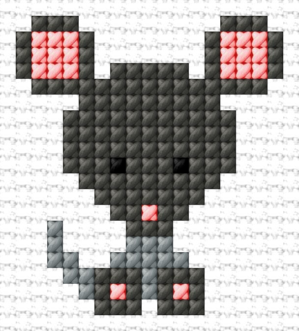 Mouse free cross-stitch pattern