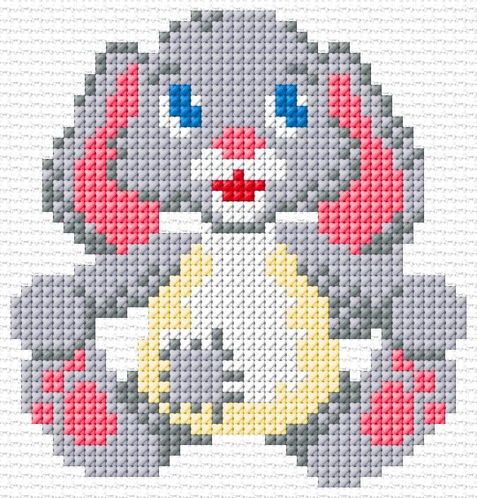 Bunny free cross-stitch pattern