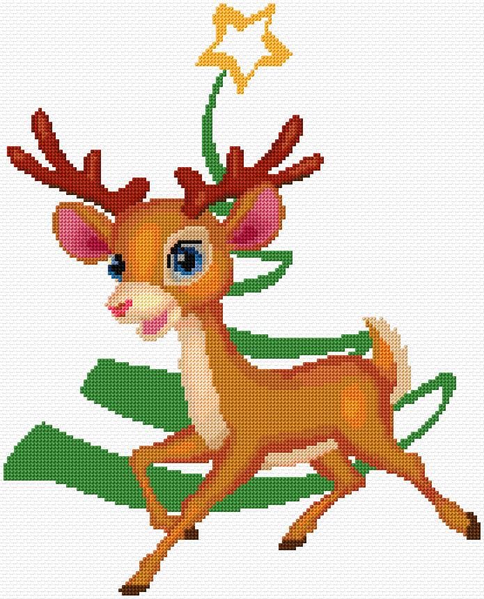 Christmas Card free cross-stitch pattern