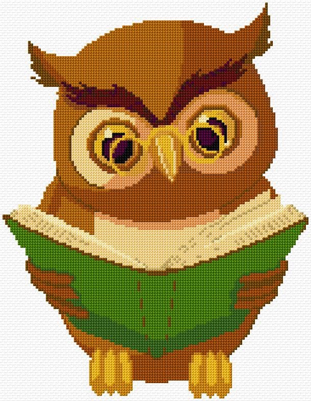 Owl free cross-stitch pattern