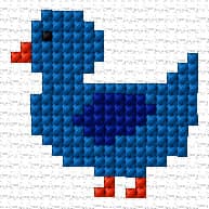 Blue Bird free cross-stitch pattern