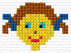 Girl free cross-stitch pattern