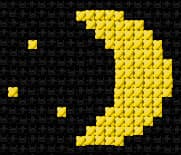 Night free cross-stitch pattern