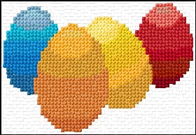 Easter free cross-stitch pattern