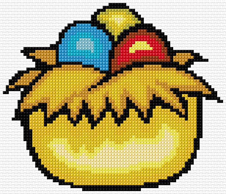 Easter Eggs free cross-stitch pattern