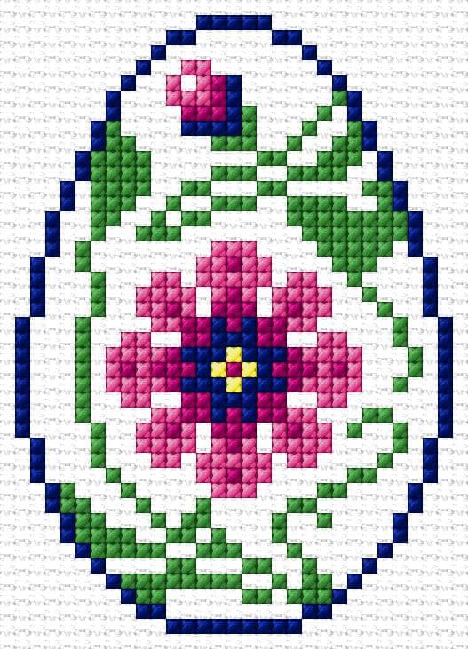 Easter free cross-stitch pattern