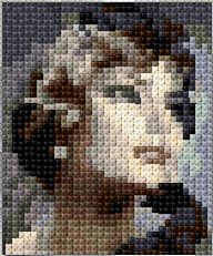 Woman free cross-stitch pattern