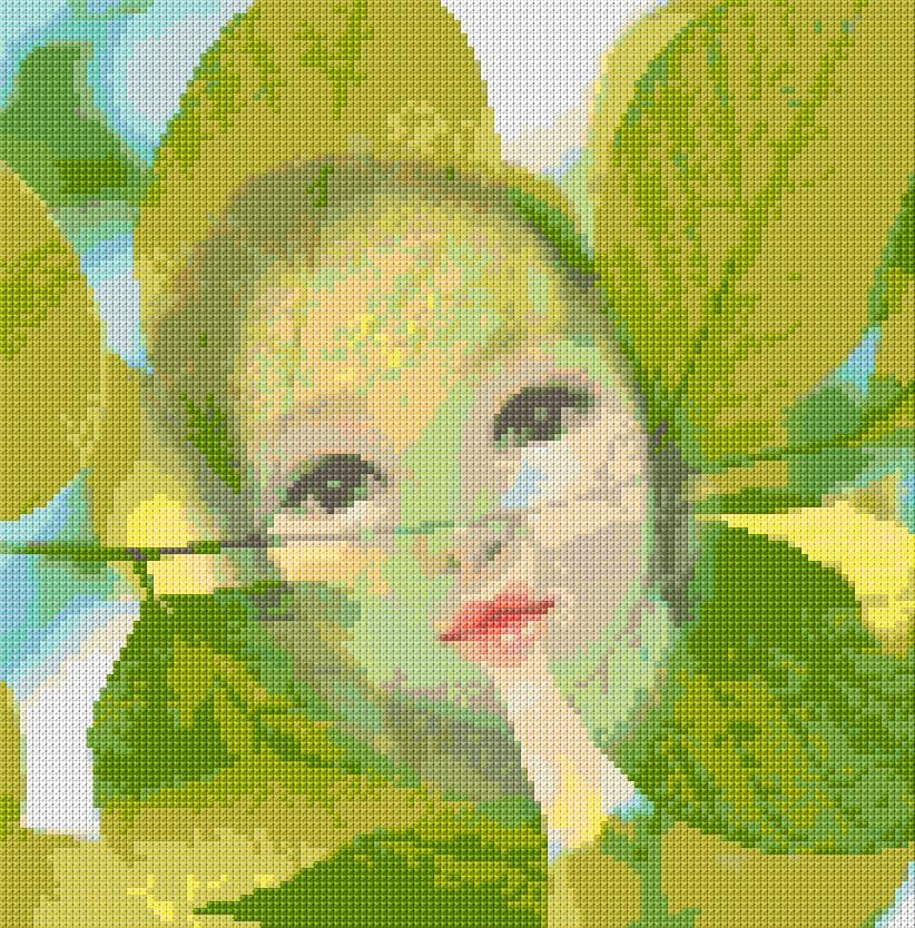 Spring free cross-stitch pattern