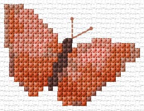 Butterfly 4 free cross-stitch pattern