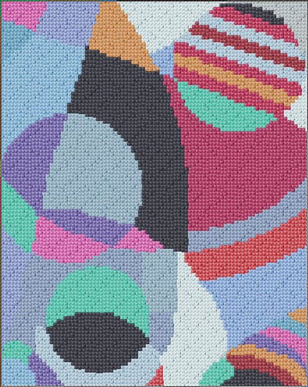 Geometric Shapes free cross-stitch pattern