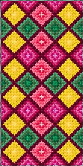 Eyeglasses Pouch free cross-stitch pattern