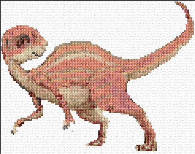 Abrictosaurus free cross-stitch pattern