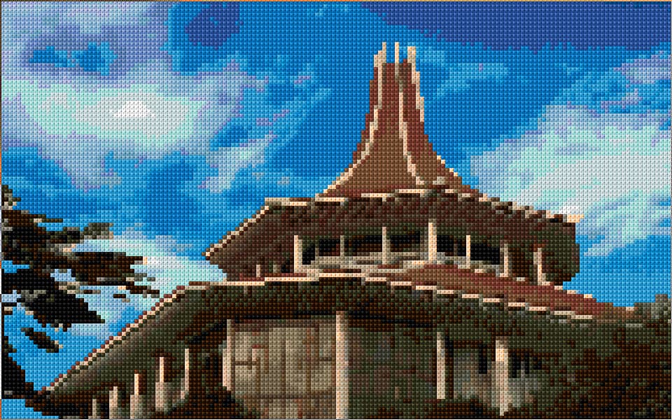 Supreme Court of Sri Lanka free cross-stitch pattern