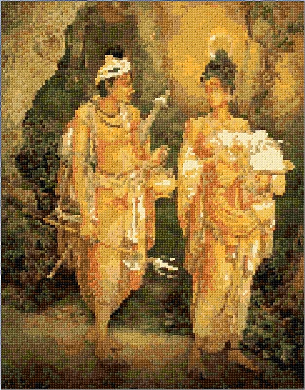 Princess Hemamala free cross-stitch pattern