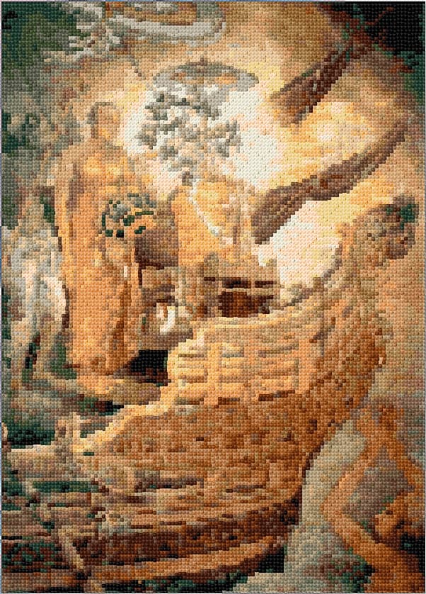 Sanghamitta free cross-stitch pattern