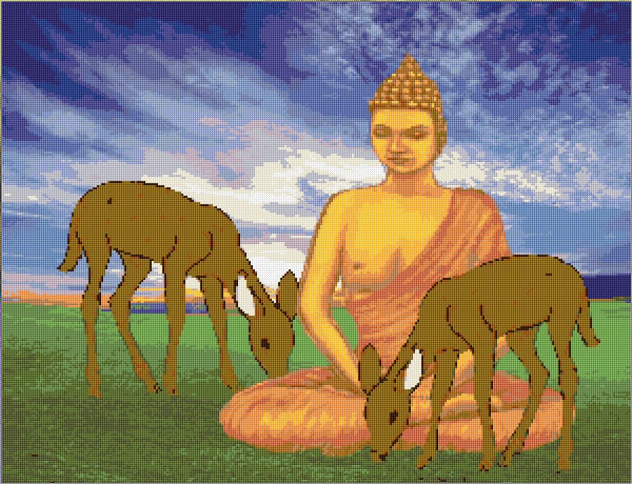 Peace and Tranquility free cross-stitch pattern