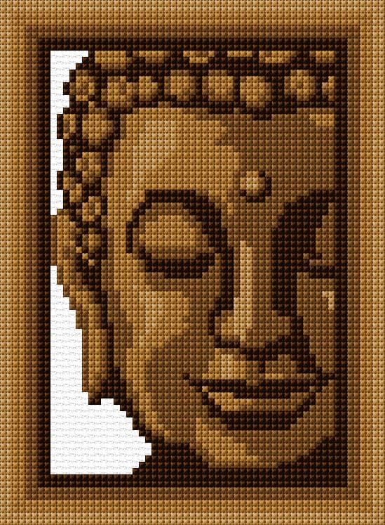 Buddha free cross-stitch pattern