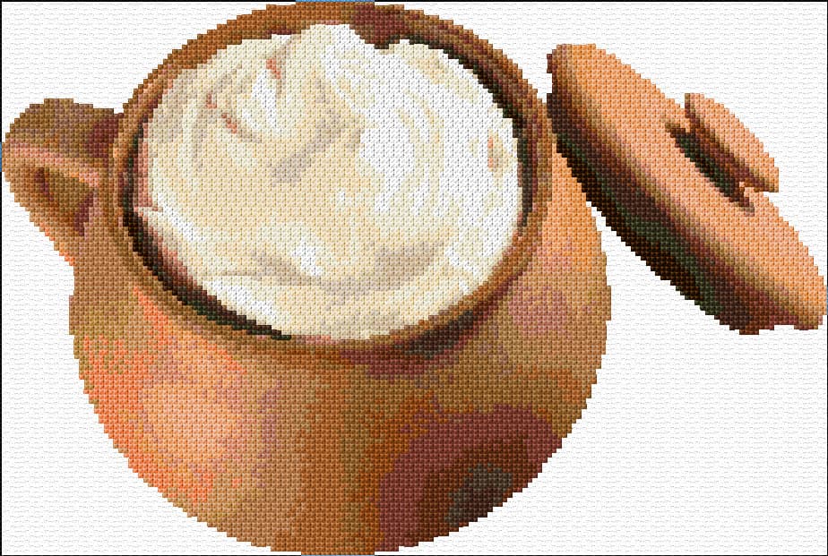 Sour Cream free cross-stitch pattern