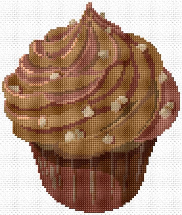 Cake free cross-stitch pattern