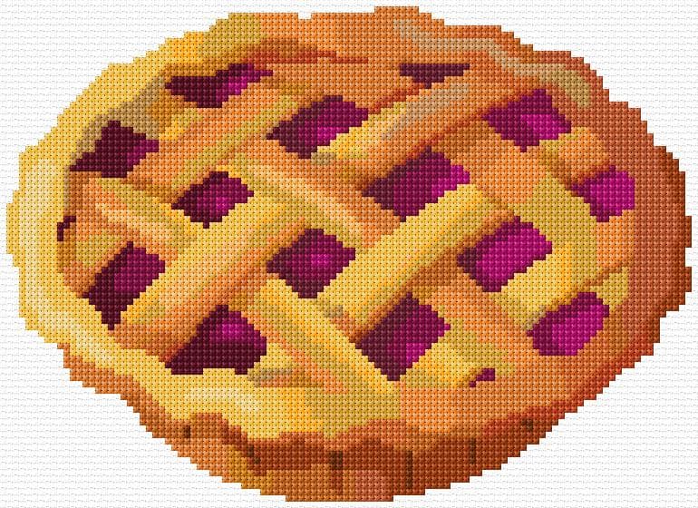 Cake free cross-stitch pattern