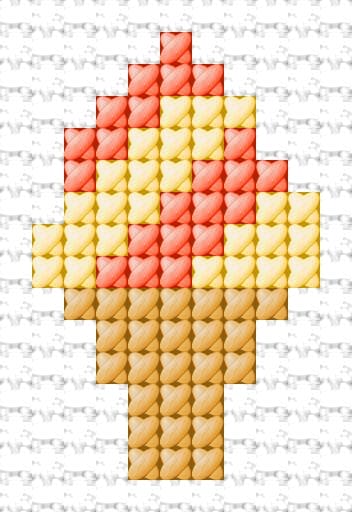 Ice Cream free cross-stitch pattern