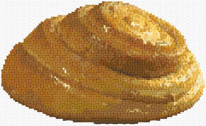 Bun free cross-stitch pattern