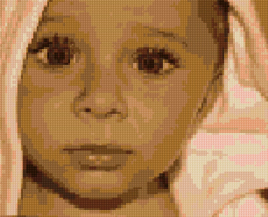 Baby After Bath free cross-stitch pattern