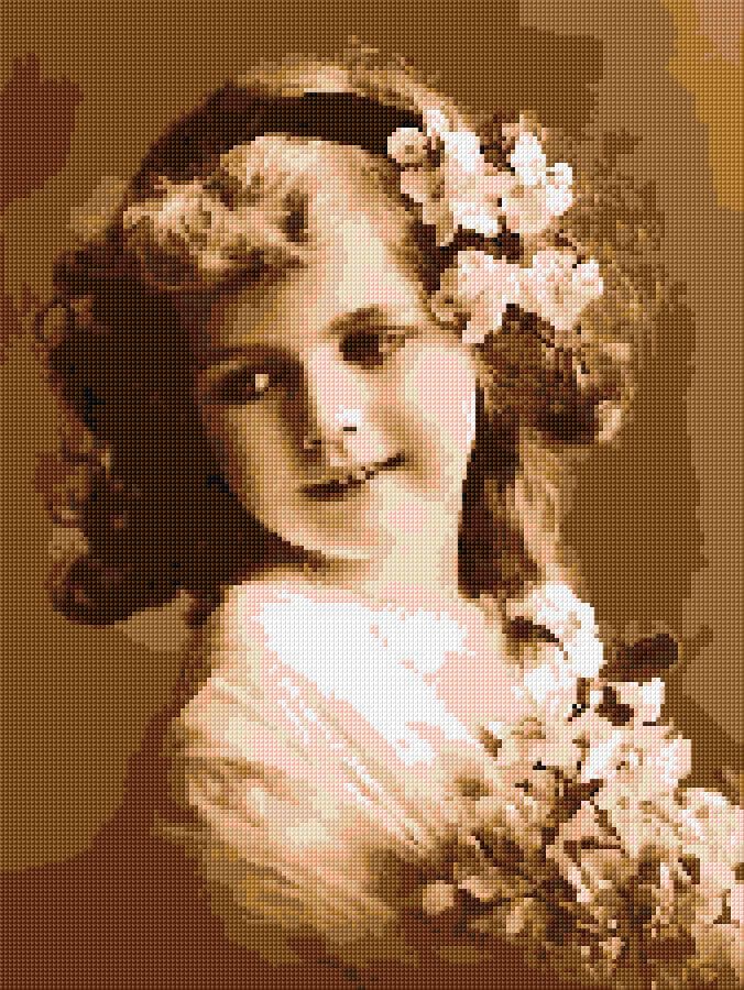 Spring free cross-stitch pattern