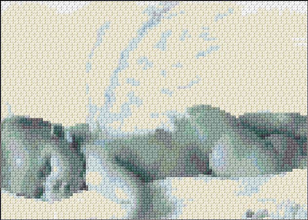 Sleeping Angel free cross-stitch pattern