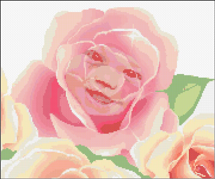 Baby Rose free cross-stitch pattern