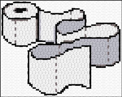 Toilet-Room free cross-stitch pattern