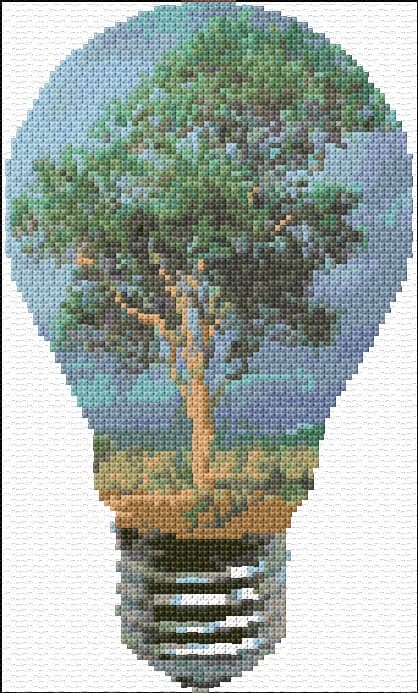 The Energy of Nature free cross-stitch pattern